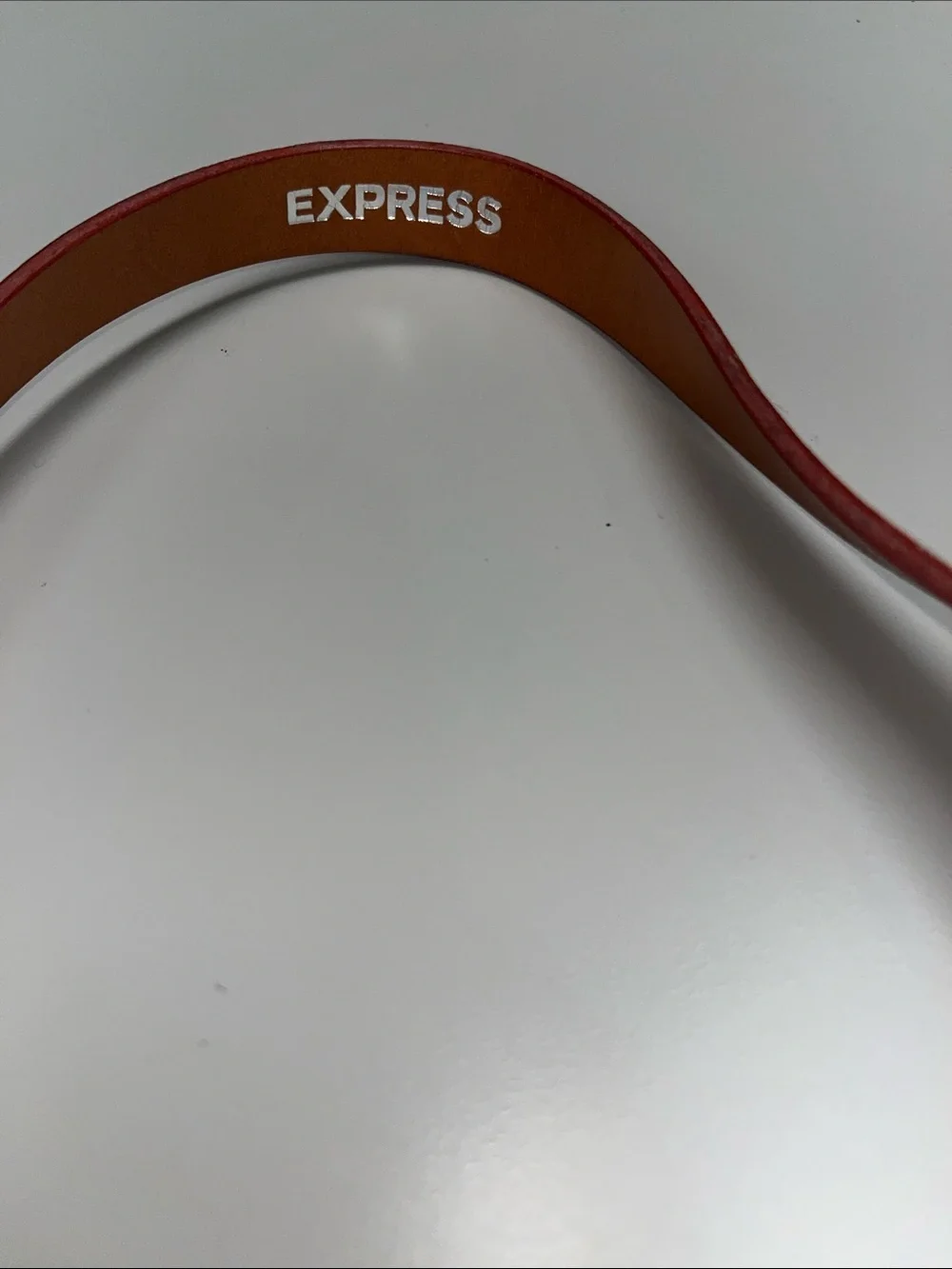 Express Red Leather Chain Hairband